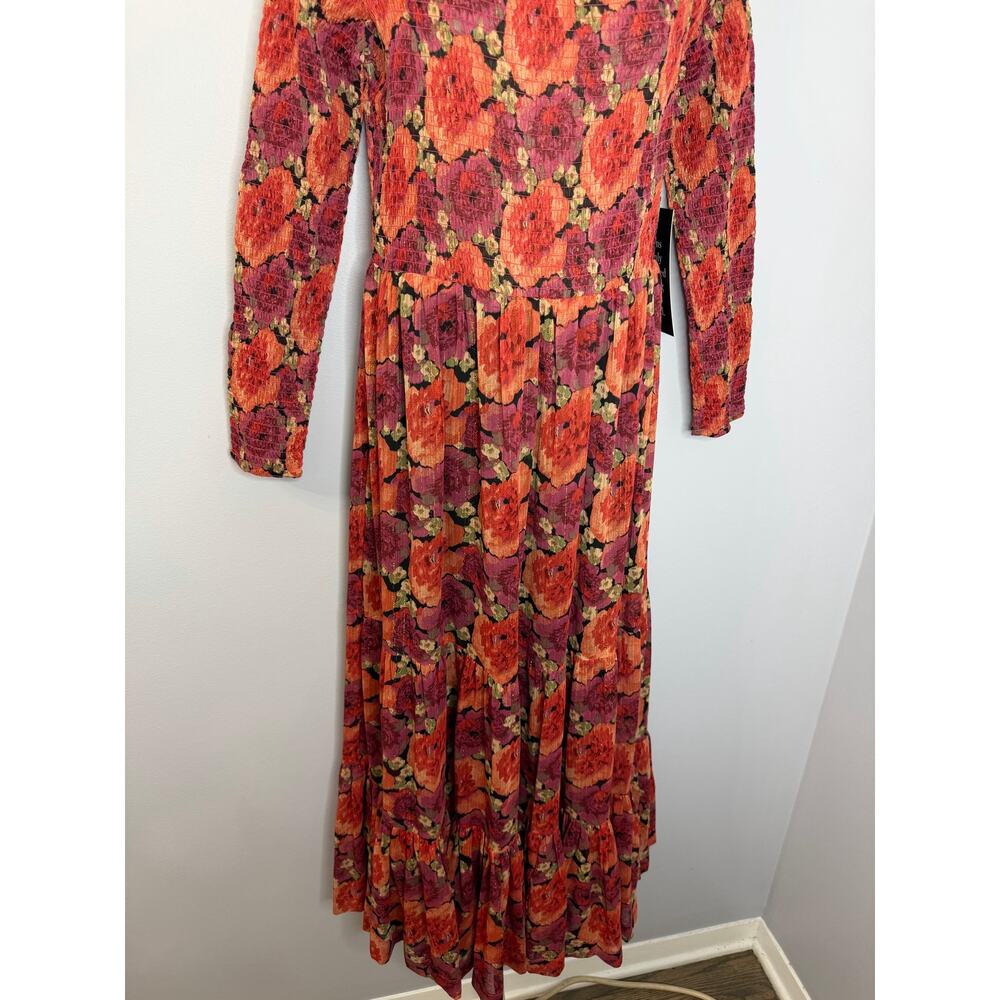 POMANDER PLACE Tuckernuck Rose Chiffon Joni Midi Dress Off Shoulder Sz L New - Picture 14 of 14